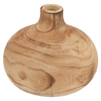 Drevená guľatá váza Ø21 cm