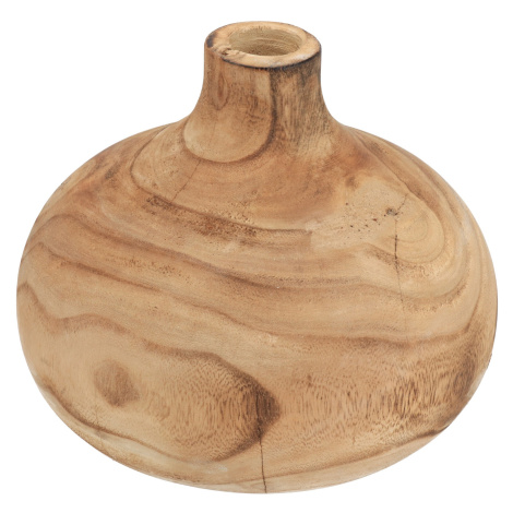 Drevená guľatá váza Ø21 cm Hogewoning