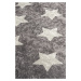 Detský koberček Stars 100x160 cm sivý