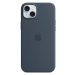Apple Originál Silikónový kryt s MagSafe pre iPhone 15 Plus Storm Blue, MT123ZM/A