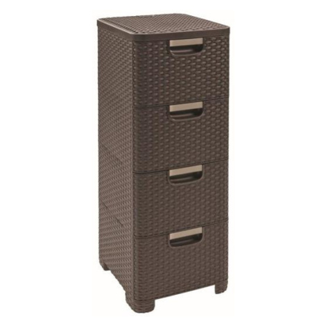 Hnedé úložné boxy