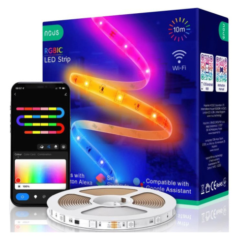 Inteligentný LED pásik NOUS F5, SMART, RGB+IC, WiFi, 24W, 10m