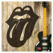 Drevený znak na stenu - The Rolling Stones, Wenge