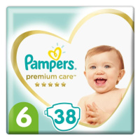PAMPERS Premium Care jednorazové plienky veľ. 6, 38 ks, 13 kg+