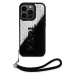 Karl Lagerfeld Sequins Reversible Zadný Kryt pre iPhone 15 Pro Max Black/Silver