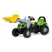 Šlapací traktor s prívesom a lyžicou Rolly Toys 023196 Fahir 5115G TB