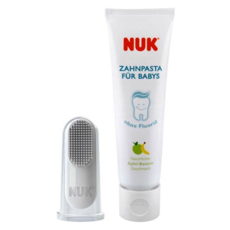 Nuk zubná pasta Apfel-Banane 40 ml + náprstok