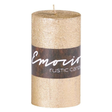 Emocio Rustic valec zlatá sviečka 50x90mm