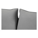 Sivá zamatová rozkladacia pohovka 194 cm Vienna – Cosmopolitan Design