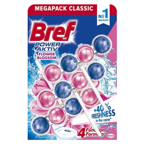 Bref Power Aktiv Flowers WC Blok 3x50g