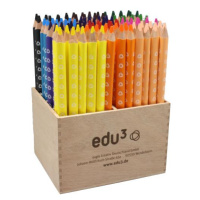 EDU3 Jumbo trojhranné pastelky H96, tuha 5 mm, 96ks/12 farieb v stojane ze dreva