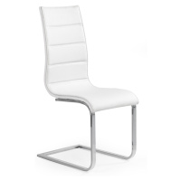 HALMAR K104 jedálenská stolička biela / biely lesk