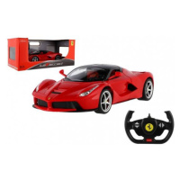 Auto RC Ferrari cervené plast 32cm 2,4GHz na dialk. ovládanie na batérie v krabici 43x19x23cm