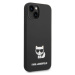 Karl Lagerfeld Liquid Silicone Choupette Zadný Kryt pre iPhone 14 Max Black