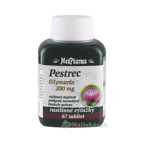 MedPharma PESTREC Silymarín 200 mg 67 tabliet