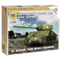 Wargames (WWII) tank 6263 - Sherman M-4 (1:100)
