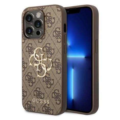 Guess PU 4G Metal Logo Apple iPhone 15 Pro GUHCP15L4GMGBR Brown