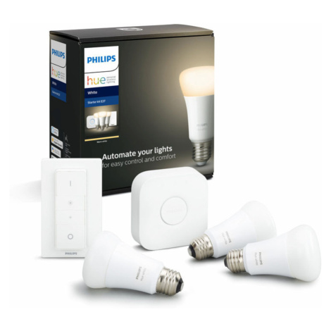 PHILIPS HUE WHITE 9W E27 A19 START KITBT