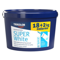 TRIKOLOR SUPER WHITE - Oteruvzdorná interiérová farba s vysokou belosťou biela, 36+4 kg zadarmo