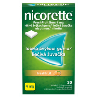 Nicorette Freshfruit Gum 4 mg gum.med.30 x 4 mg