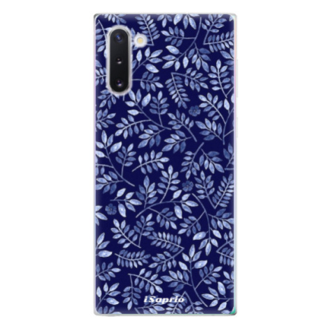 Odolné silikónové puzdro iSaprio - Blue Leaves 05 - Samsung Galaxy Note 10