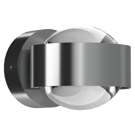 Puk Mini Wall LED 2x8W Šošovky číre, matný chróm TOP-LIGHT