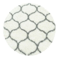 Kusový koberec Salsa Shaggy 3201 cream kruh - 120x120 (průměr) kruh cm Ayyildiz koberce