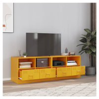 vidaXL TV skrinky 2 ks horčicovo-žlté 67x39x44 cm oceľ