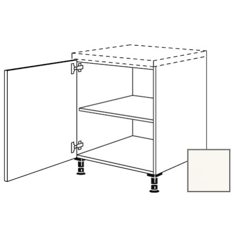 Kuchynská skrinka spodní Naturel Erika24 s dvierkami 60x87x56 cm bílá lesk 450.UD60.L