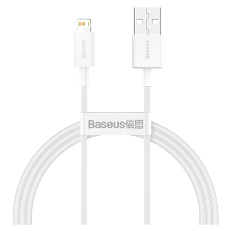 Dátový kábel Baseus Superior USB - Lightning 1,0 m 2,4A biely