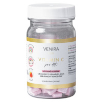 VENIRA Kids vitamín C pre deti jahoda 120 cmúľacích tabliet