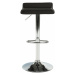 KONDELA Laria New barová stolička čierna / chróm