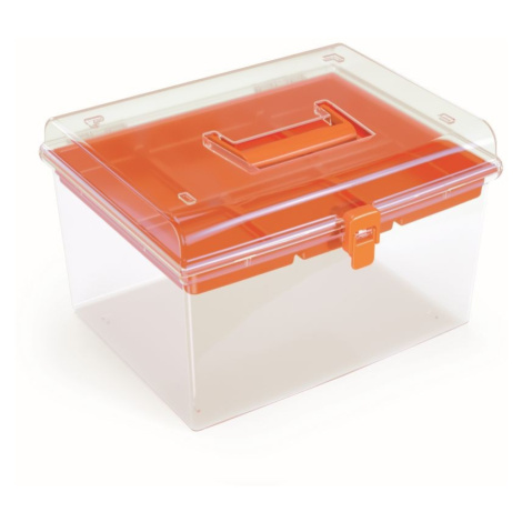 Organizér GEORG 29,2 x 25 x 18,5 cm oranžový Prosperplast