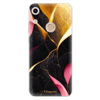 Odolné silikónové puzdro iSaprio - Gold Pink Marble - Huawei Honor 8A