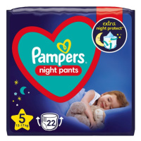 PAMPERS Night Pants S 5 (12 - 17kg), 22 ks