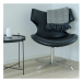 Norddan 20536 Dizajnová stolička Khloe, čierna koženka