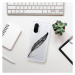 Odolné silikónové puzdro iSaprio - Writing By Feather - black - Xiaomi Poco F3