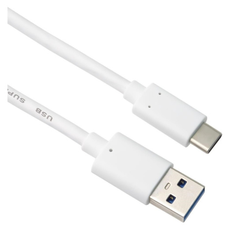 PremiumCord kábel USB-C - USB 3.0 A (USB 3.2 generation 2, 3A, 10Gbit/s) 3m, biela