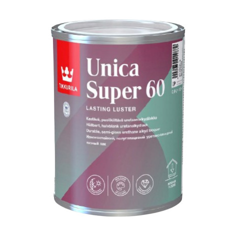 UNICA SUPER 60 - Uretánovo alkydový lak bezfarebný pololesklý 0,9 L