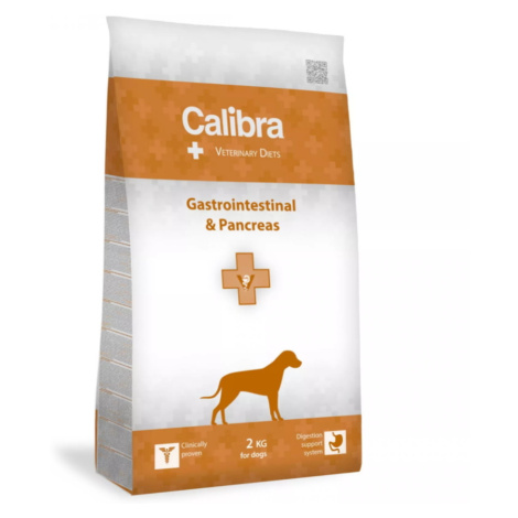 CALIBRA Veterinary Diets Gastrointestinal & Pancreas granuly pre psov, Hmotnosť balenia: 2 kg
