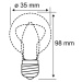 LED žiarovka E14 B35 5W 840 matná stmievateľná