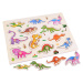 mamido  Drevené puzzle dinosaury 11 dielikov skladačka