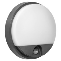 AGAT LED 15W, garden luminaire with PIR, 1100lm, IP54, 4000K, grey