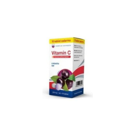 DOBRÉ Z SK Vitamín C 200 mg príchuť acai 60 + 10 tabliet ZADARMO