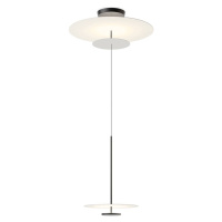 Vibia Flat závesné LED 3-pl. Ø 90 cm sivé L1