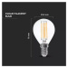 Žiarovka LED Filament E14 6W, 6400K, 600lm, P45 VT-2466 (V-TAC)