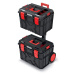 Sada kufrů na nářadí 2 ks XEBLOCCK LOG 54,6 x 38 x 78,5 cm černo-červená