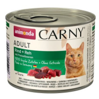 ANIMONDA cat konzerva CARNY hovädzie/jeleň/brusnice - 400g