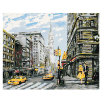 Diamantové maľovanie - PÁR NA ULICI V NEW YORKU Rámovanie: vypnuté plátno na rám, Rozmer: 40x50 