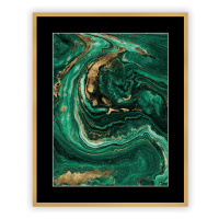 Dekoria Obraz Abstract Green&Gold I 40 x 50cm, 40 x 50cm